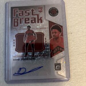 2021-22‎ Optic Fast Break David Johnson Rookie AUTOGRAPH Raptors